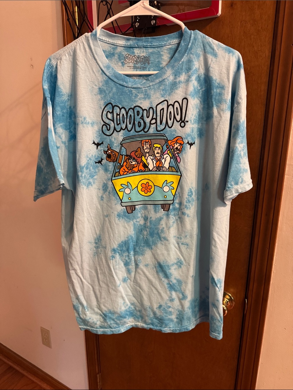 Scooby-Doo! Light Blue Tie-Dye Graphic Tee